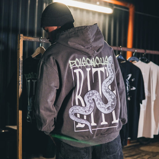 Oversized HOODIE | "Poisonous Bite" 2SHADES
