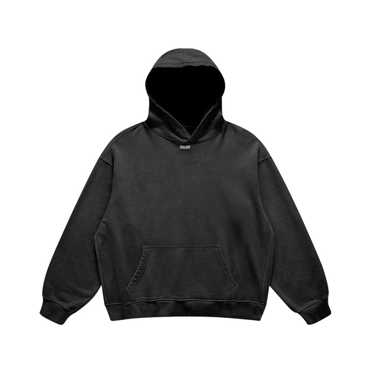 440G Oversized Hoodie "Imposter Syndrome" (Faded Black)