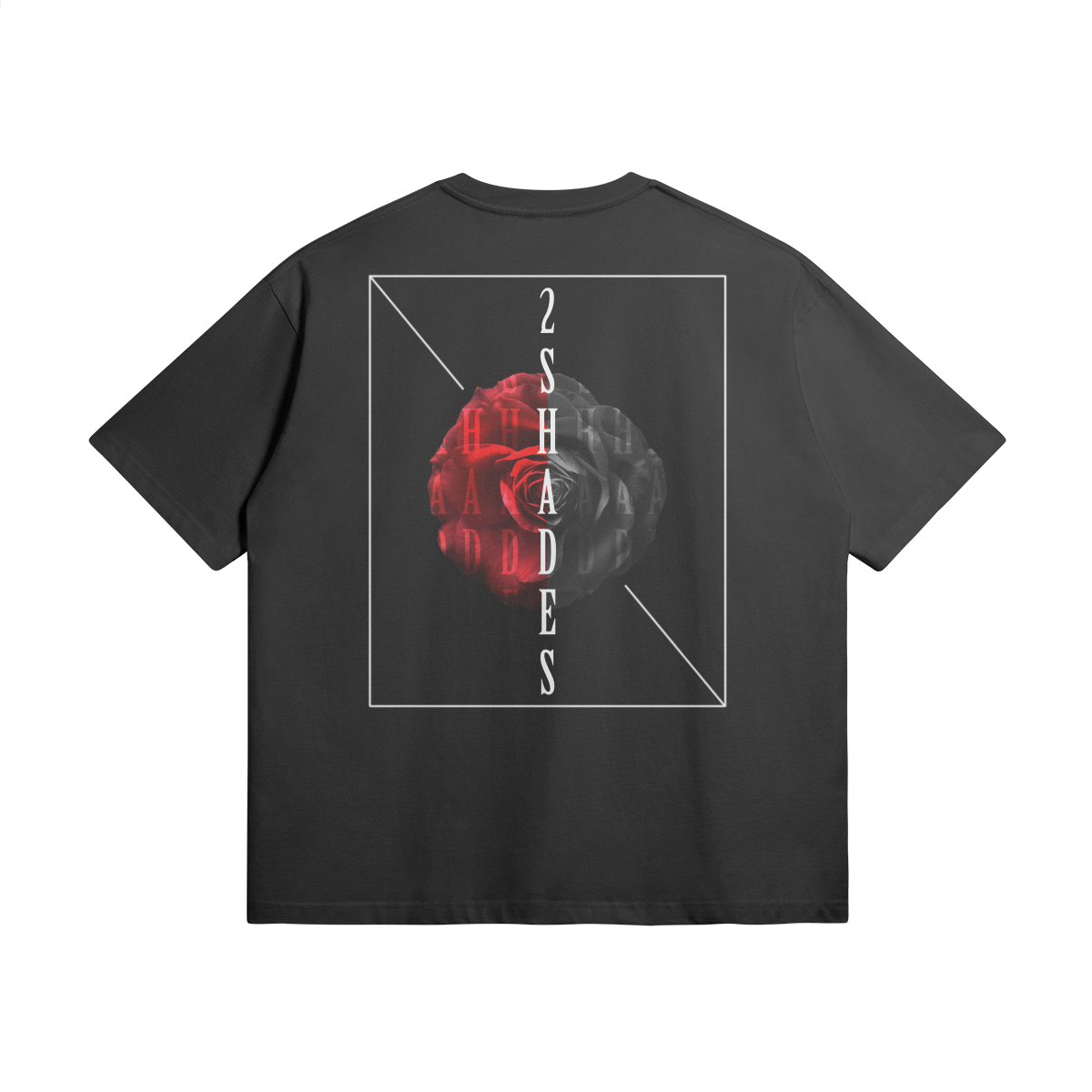 305G Oversized Tee | "Rose" (Black)