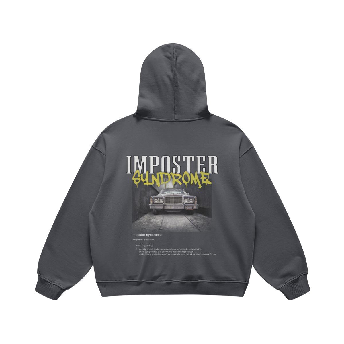 440G Oversized Hoodie | "Imposter Syndrome" (Carbon Grey)
