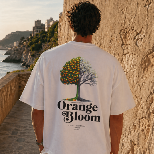 Light Boxy TEE | "Orange Bloom"