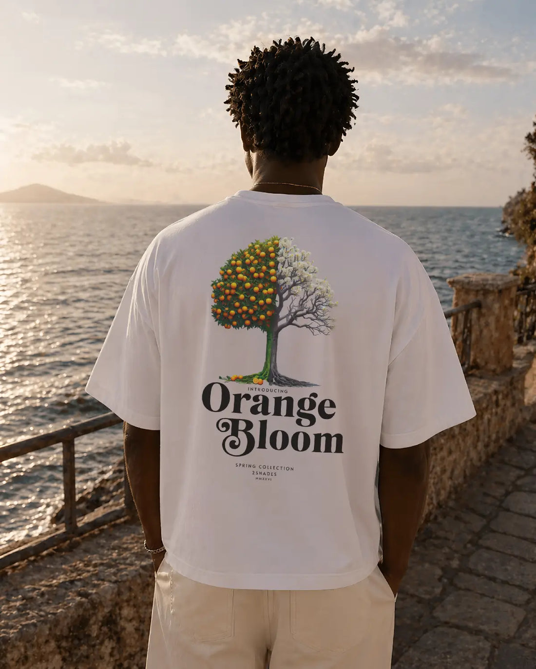 Orange Bloom Boxy Tee – Das perfekte Sommer-Shirt für alle die Qualität lieben 2Shades Clothing